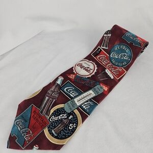 Vintage Coca Cola 100% Silk Tie